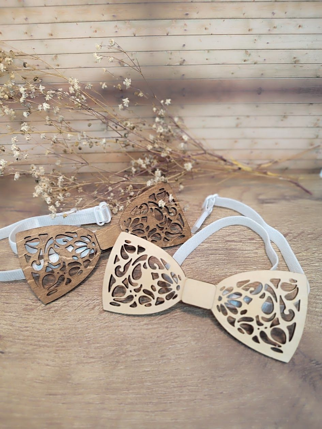 Noeud papillon en bois