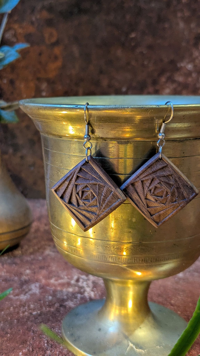 Boucles d&#039;oreille Fractale