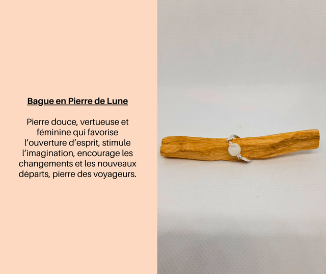 130- Bague en Pierre de Lune