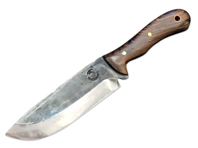 Faca Caçador Forjada Carbono Cabo Jacaranda Cutelaria Bearzi