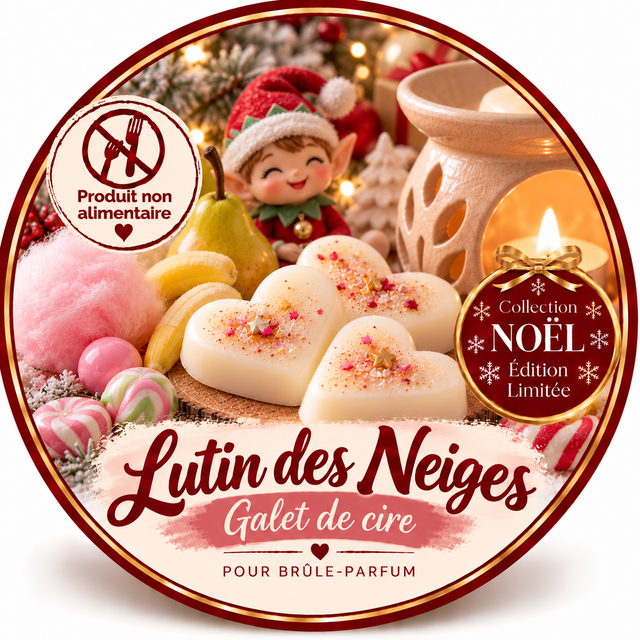 Galet de cire - Lutin des Neiges