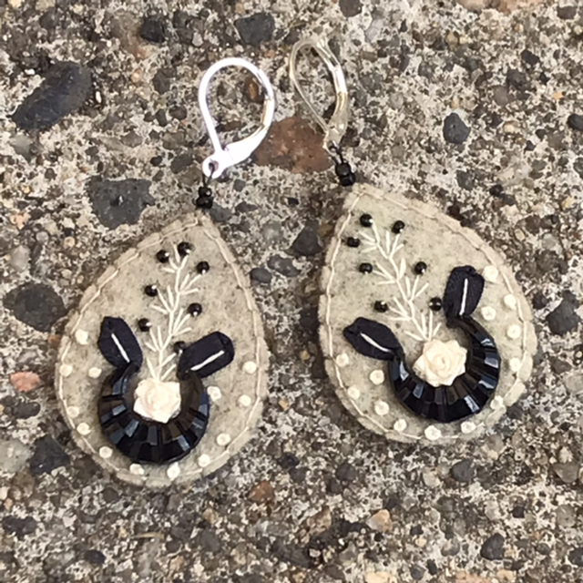 Bo noir/beige goutte 