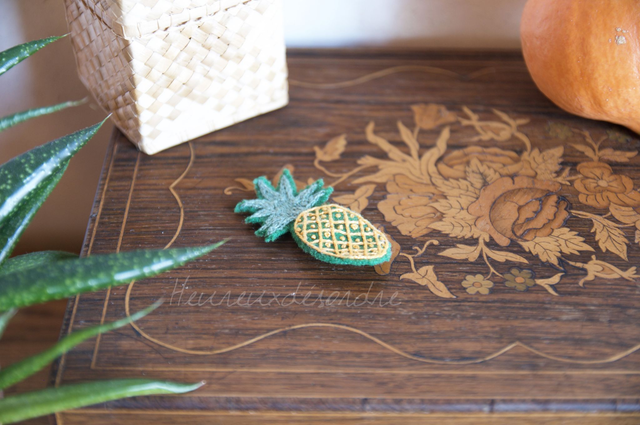 Broche ananas