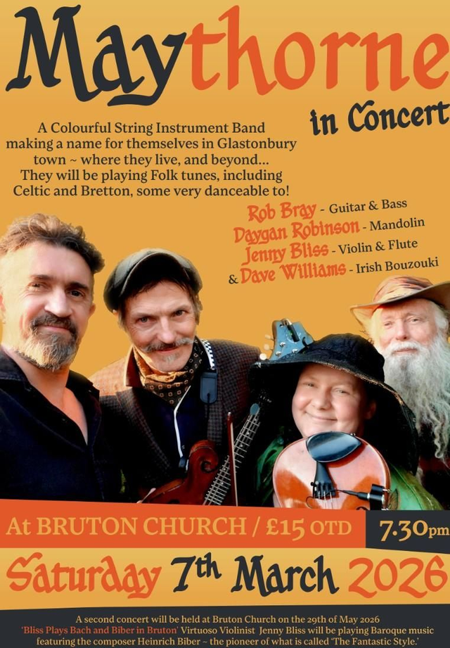 Saturday 7th March 2026 - Maythorne in Concert - 7.30pm 