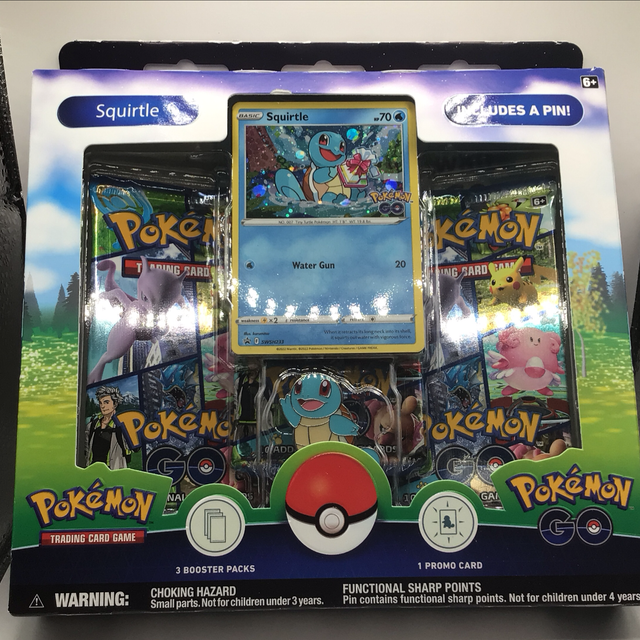 Pokemon go squirtle pin collection box