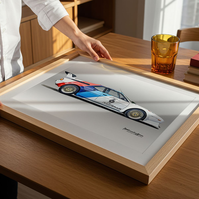 C260201 BMW M1 Procar E26 #6 Nelson Piquet (side view)