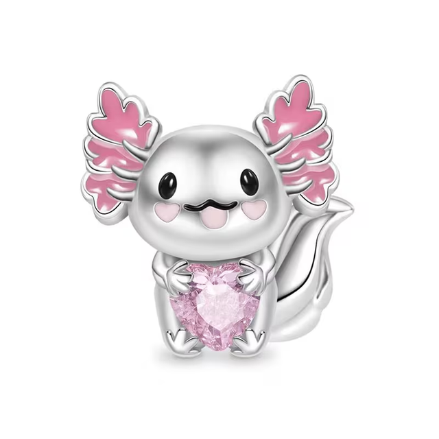 Berloque Pendente "Axolote Amoroso"