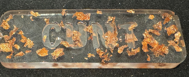 Just Rude! Resin Keyrings full of Cunts