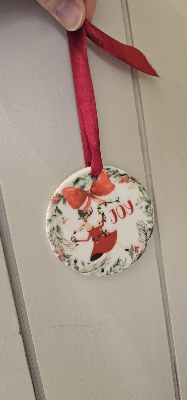 Mr and Mrs reindeer Christmas Decoration 