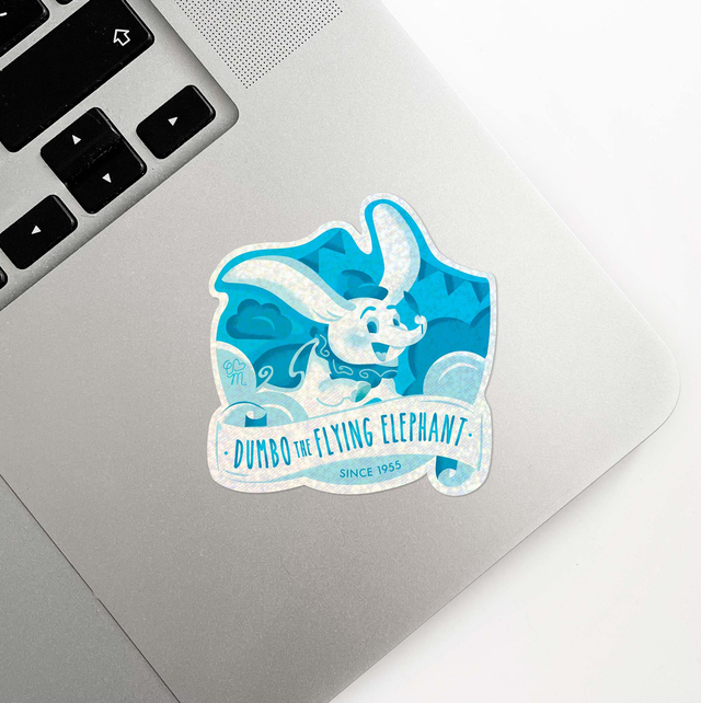 Sticker holographique Attractions Légendaires | 10 Dumbo The Flying Elephant