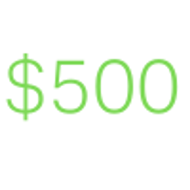 $500