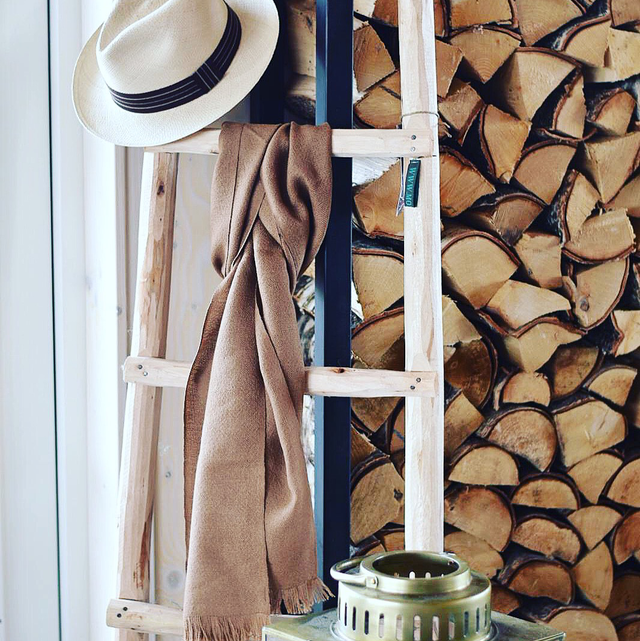 Herensjaal 100% baby alpaca 180cm x 35 cm