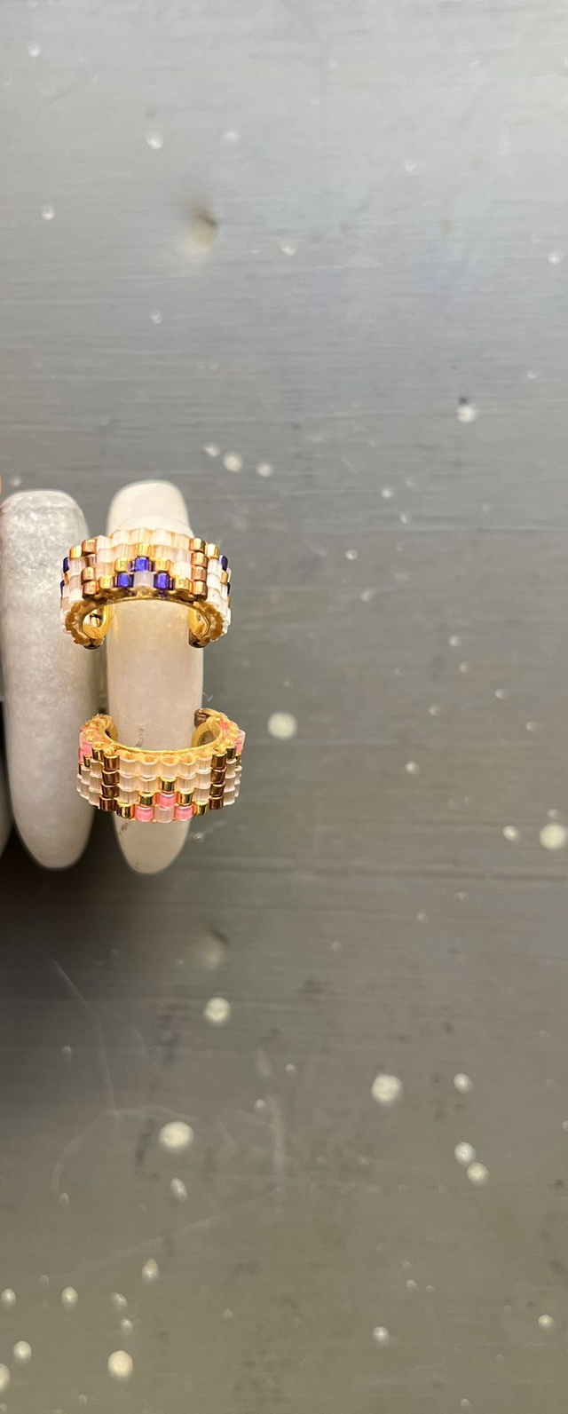 Bague d&#039;oreille blanc nacré