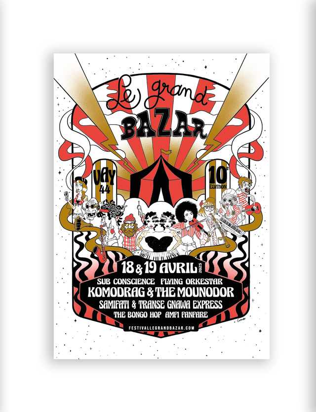 Affiche Sérigraphie "Tirage Art 10ème édition" 20€