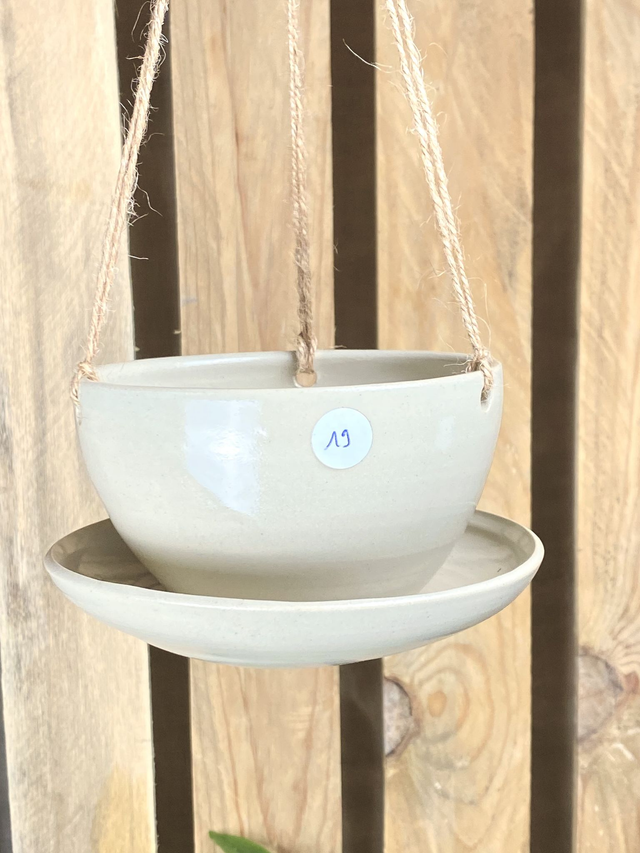 Pot suspendu_Taille M_beige