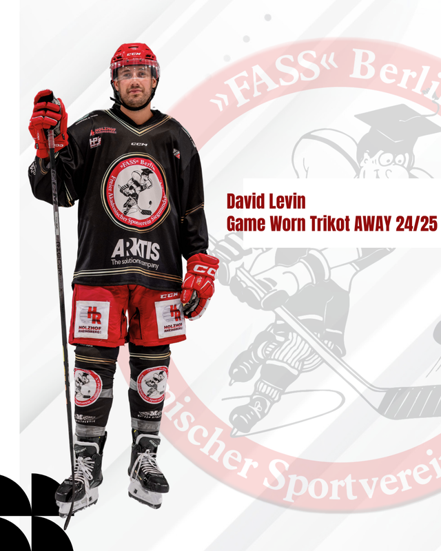 #23 David Levin Game Worn Trikot 24/25 AWAY