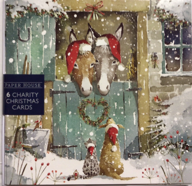 Christmas Pack of 6 by Paper House (Donkeys) 