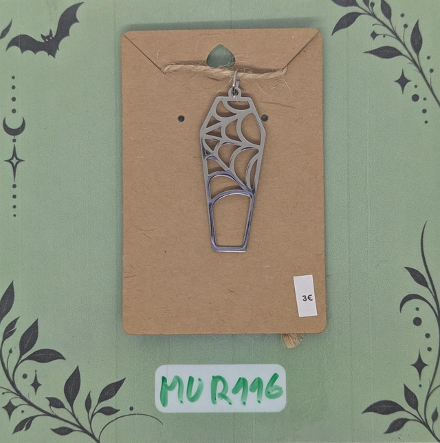 MUR116 Pendentif Cercueil 