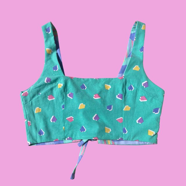 Crop top reversible "Retro" - XXL