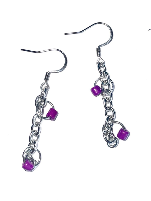 &#039;cyber mermaid #10&#039; earrings