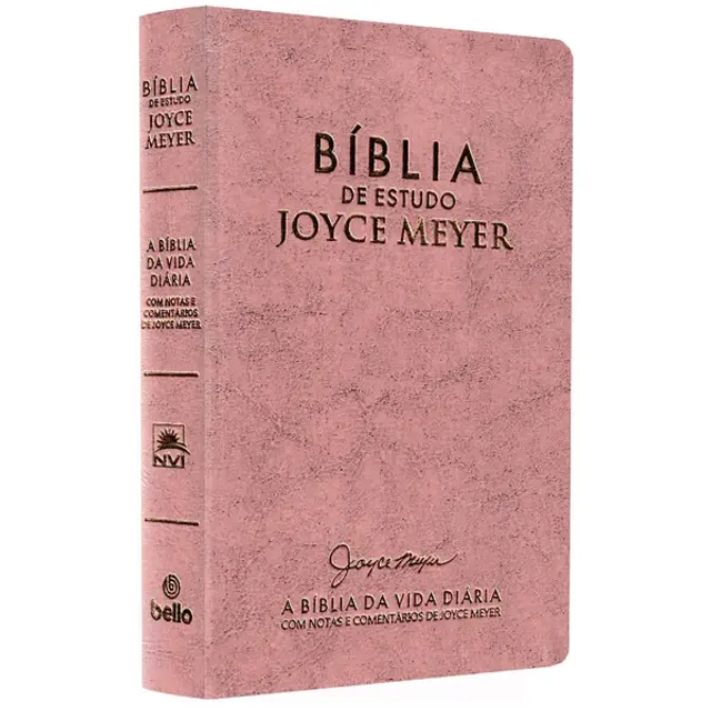 Bíblia De Estudo Joyce Meyer | NVI | Letra Média | Capa Rosa