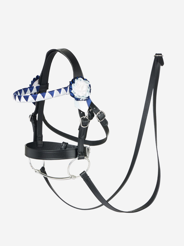Blau/Weiße Hobby Horse Turnierzaumzeug
