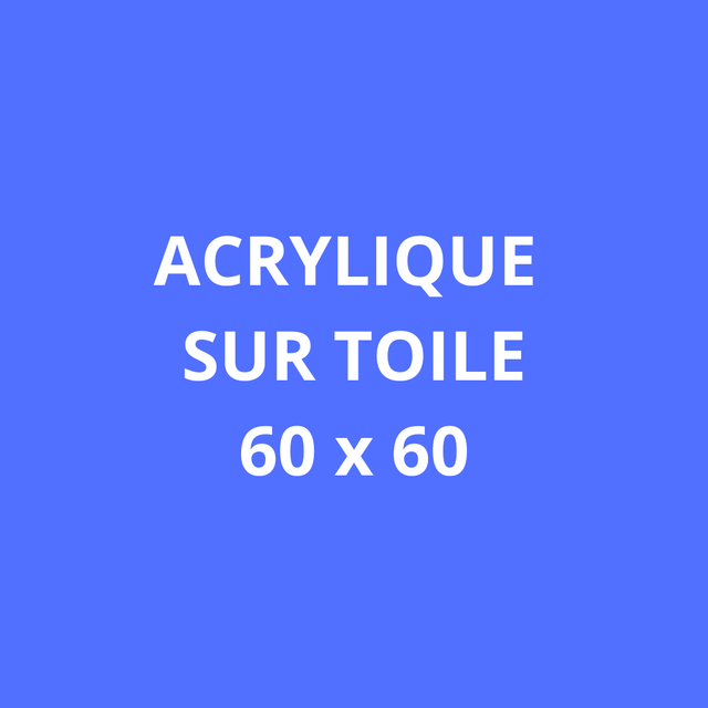 ACRYLIQUES SUR TOILE  - 60 x 60 cm