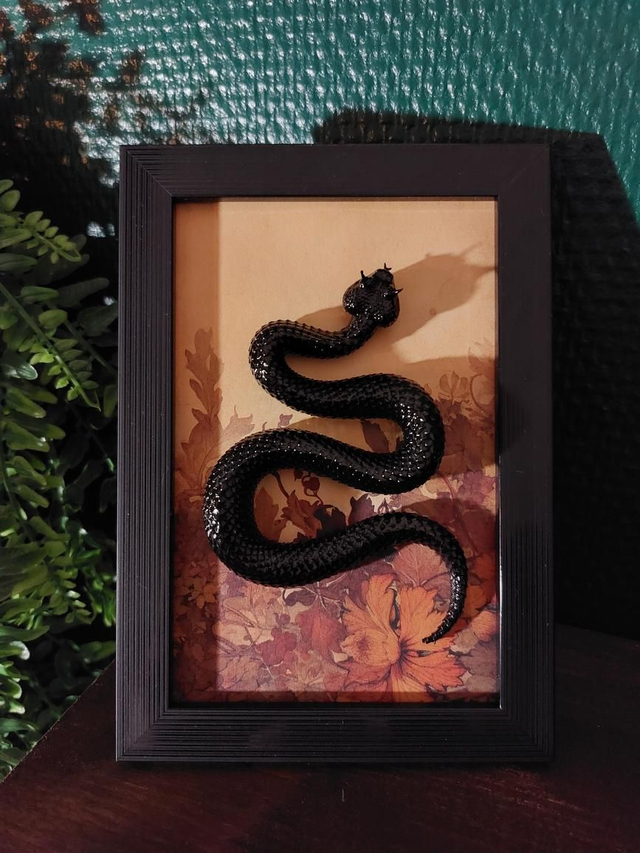 Cadre serpent automnal