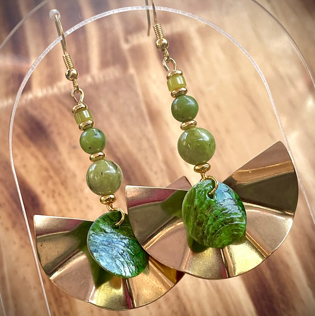 Boucles Bali Chrysoprase 