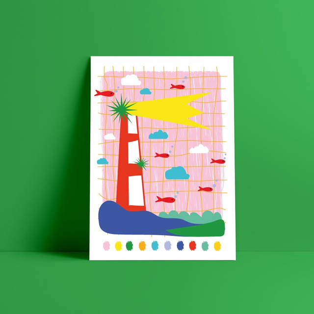 Phare - Carte postale / Affiche