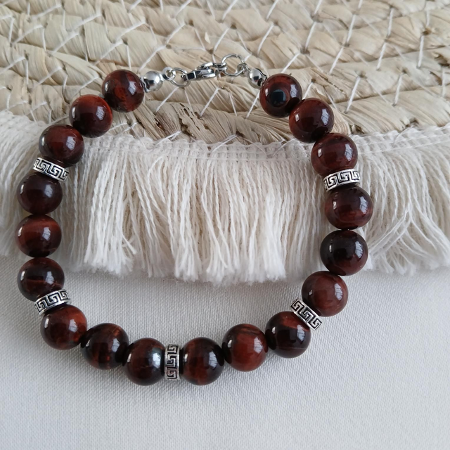 Dames armband rode Tijgeroog (1.028)