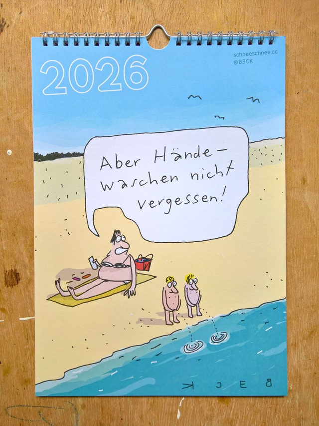 2026 Cartoon-Kalender