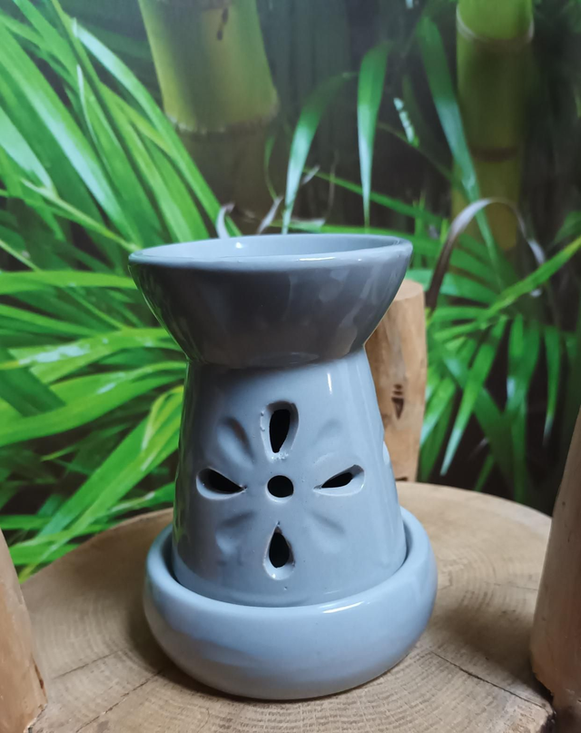 Brûleur de fondants gris &quot;Découpes Florales&quot;