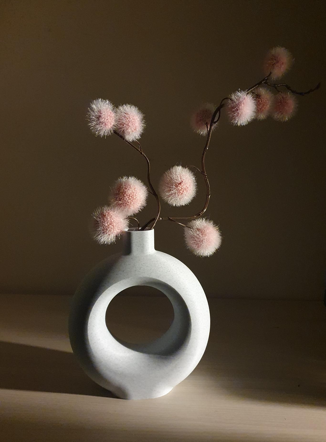 Vase nordique effet pierre