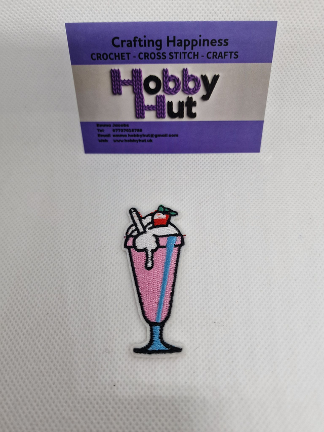 Embroidered Patch - Milkshake