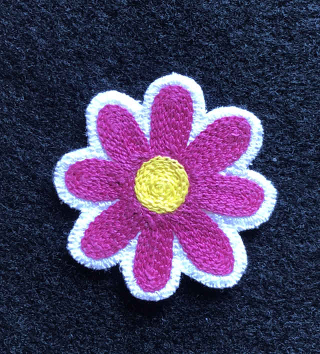 Fleur - broche &amp; écusson