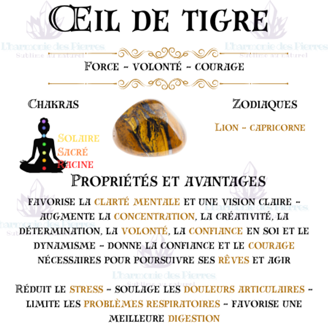 Encens bâton Aroma Oeil de Tigre 20g