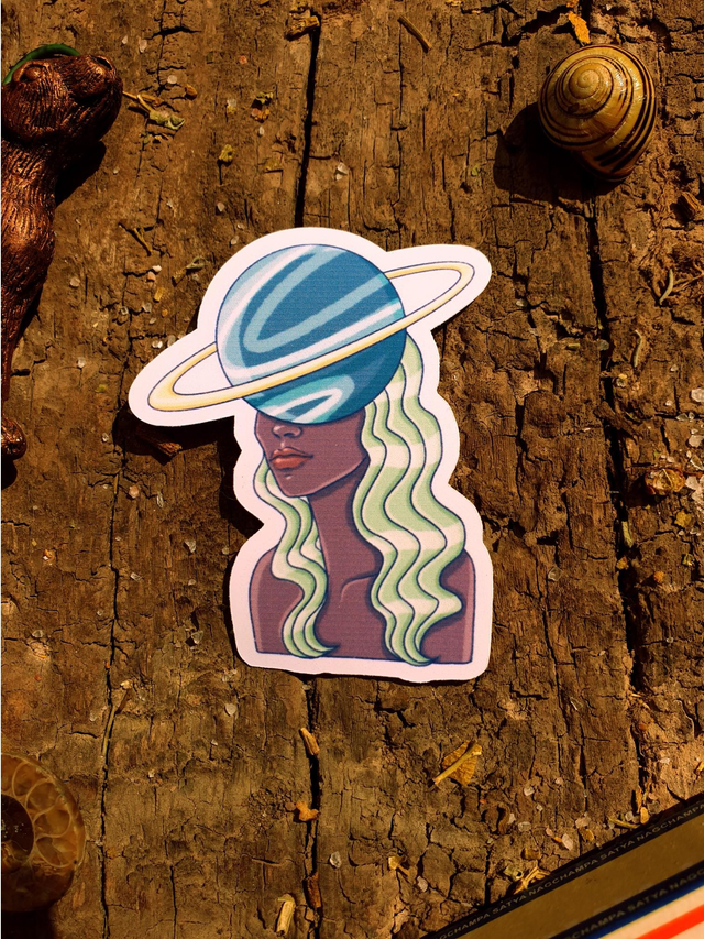 Planet Lady Single Sticker