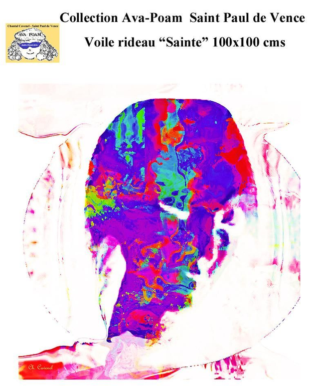 Voile rideau "Sainte" 100 x 100 cm 