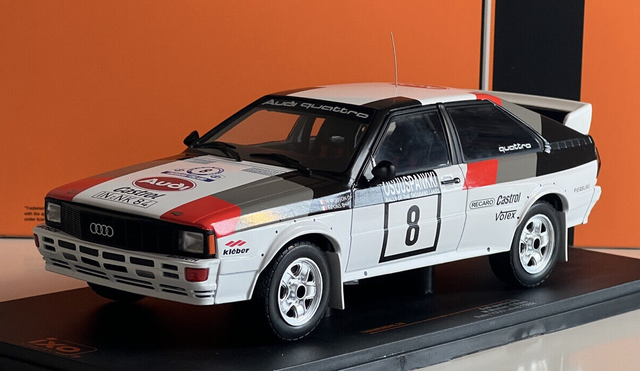 Audi Quattro 1000 Lakes Rally #8 1982. M.  Mouton/Pons  IXO 1:18