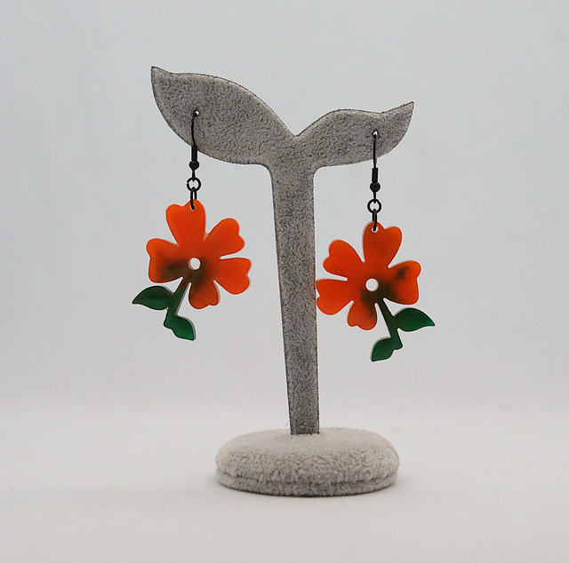 Boucles d&#039;oreilles Bégonia