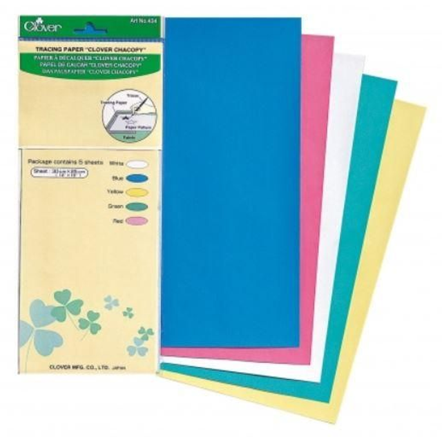 Papier calque 5 couleurs Clover