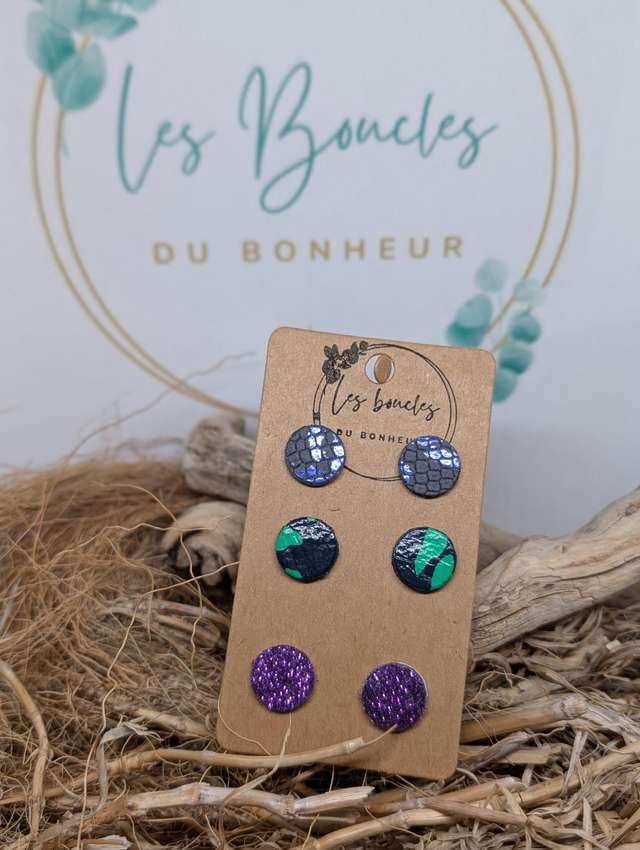 Lot de 3 paires de puces pu038