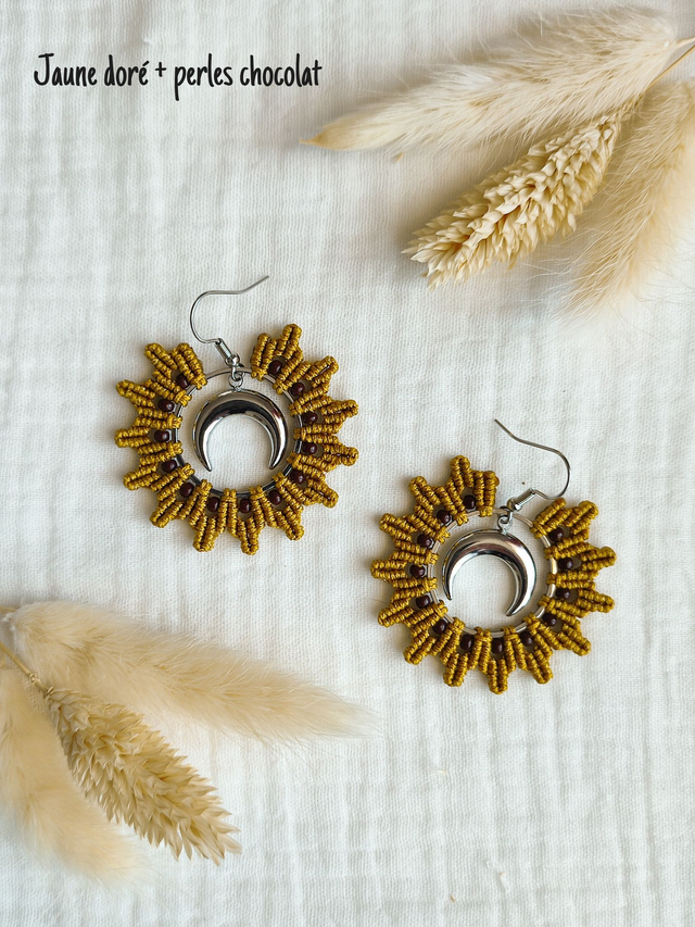 Boucles d'oreilles "LUNA" - Argenté