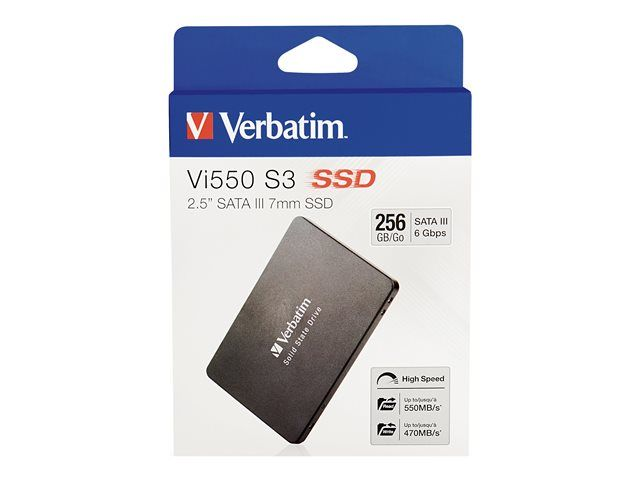  Verbatim Vi550 - SSD - 256 GB - interno - 2.5&quot; - SATA 6Gb/s