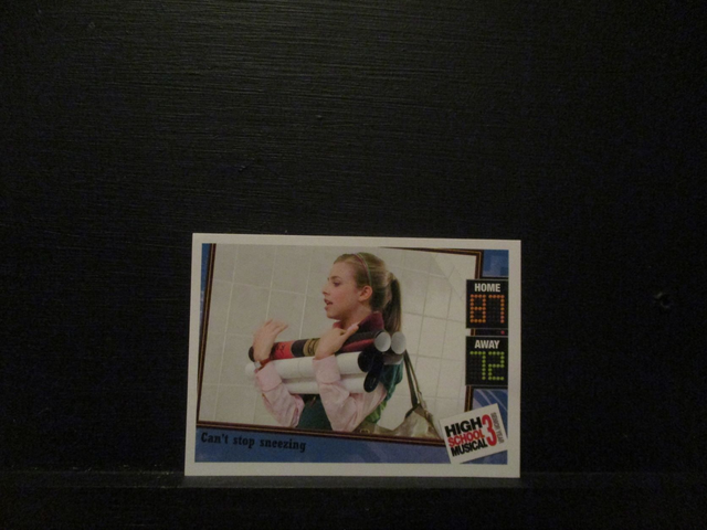 Can't Stop Sneezing - Action Card High School Musical 3 Senior Year Original Trading Card