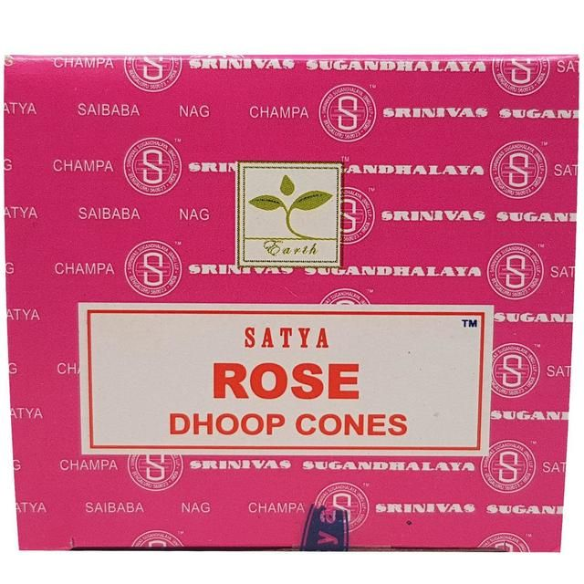Satya Fresh Rose Dhoop Cones