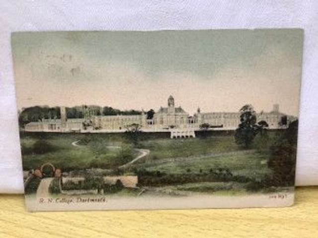R.N. College, Dartmouth, Devon, Posted 1906 J. Welch &amp; Sons Postcard. Our Ref No. R309 £2.50