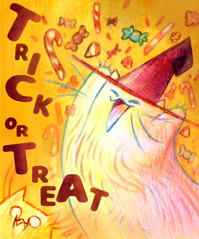 Chat Patate - Halloween - Trick or treat !