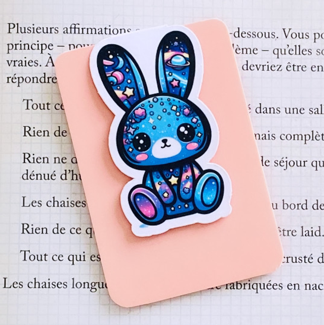 Marque-pages Magnétique Lapin Céleste 